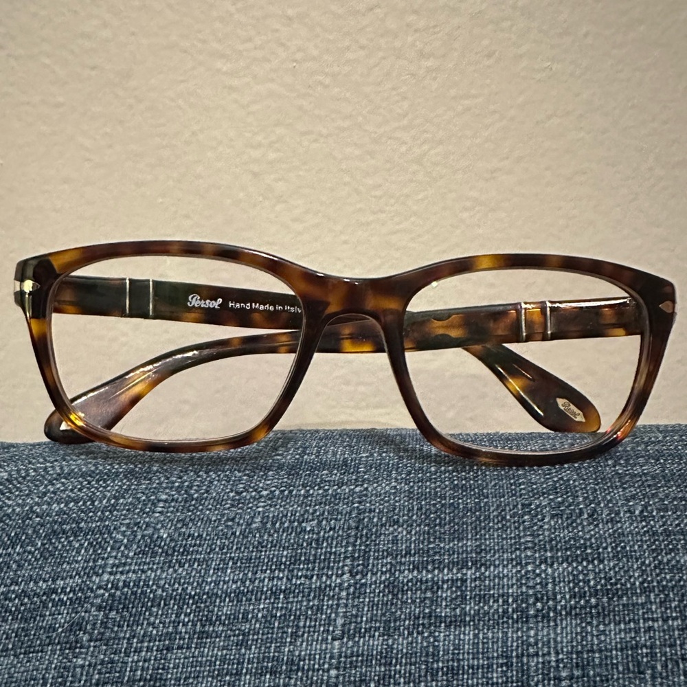 Persol 3012V 24 52-18-145Havana Tortoise DFrame Eyeglasses W/ 2.50 Reader Lenses